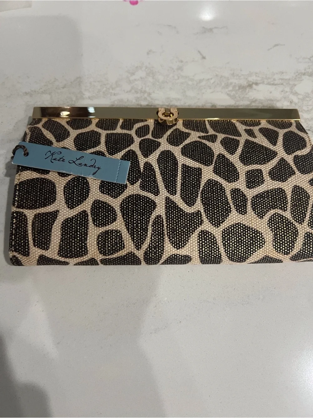 Kate Landry black clasp print
